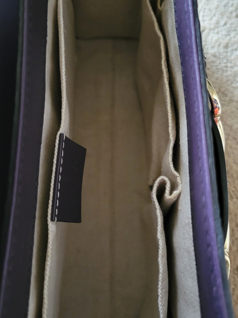 Gucci Emily Purple Guccissima Leather Medium Shoulder Bag - Picture 9 of 13